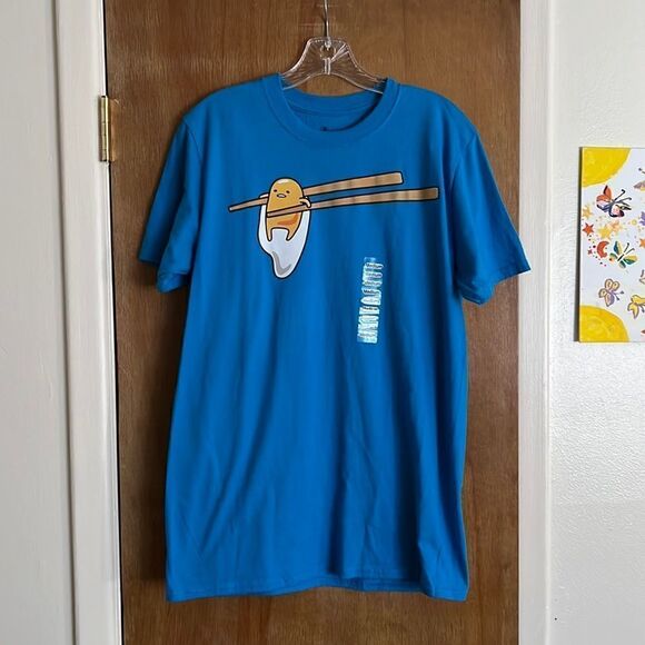 Sanrio Gudetama Chopsticks Tee - Picture 1 of 5